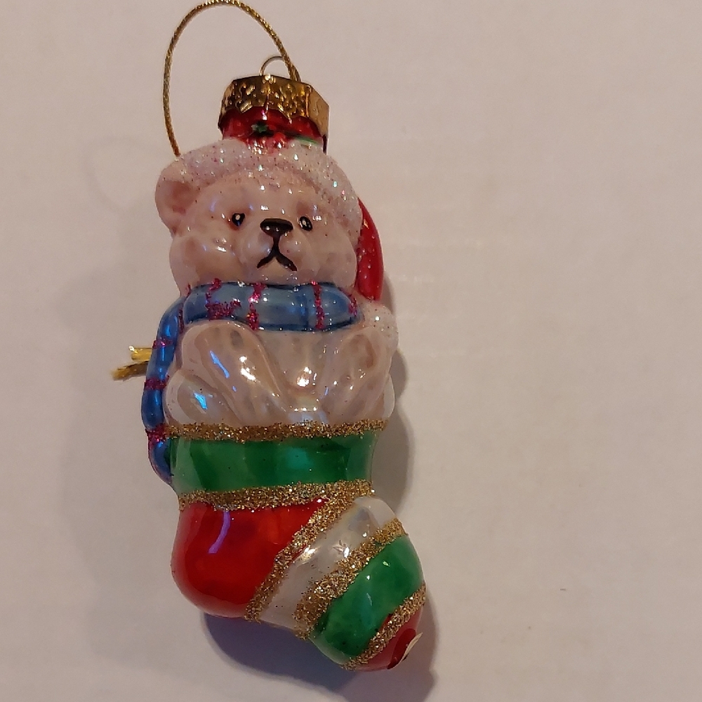 Festive Bear Christmas Ornament